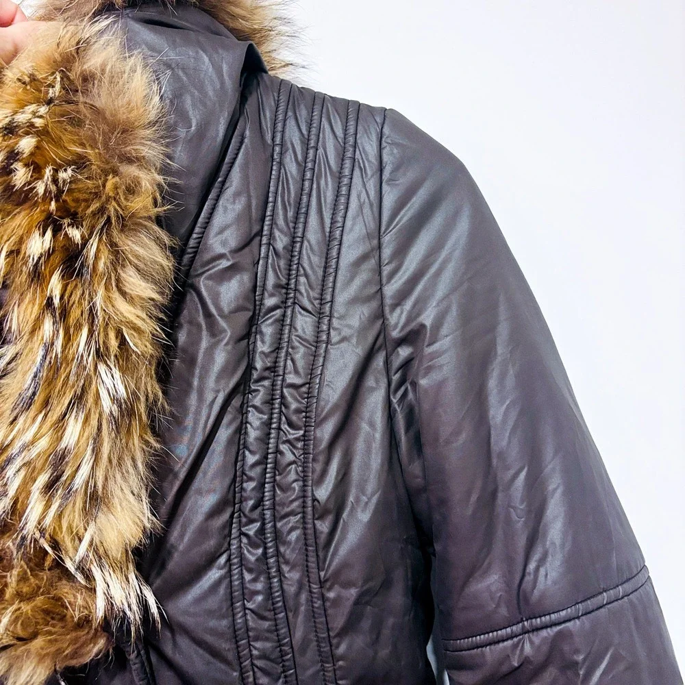 MACKAGE Brown puffer coat with fur hood | Luxury winter | Small - Picture 7 of 16